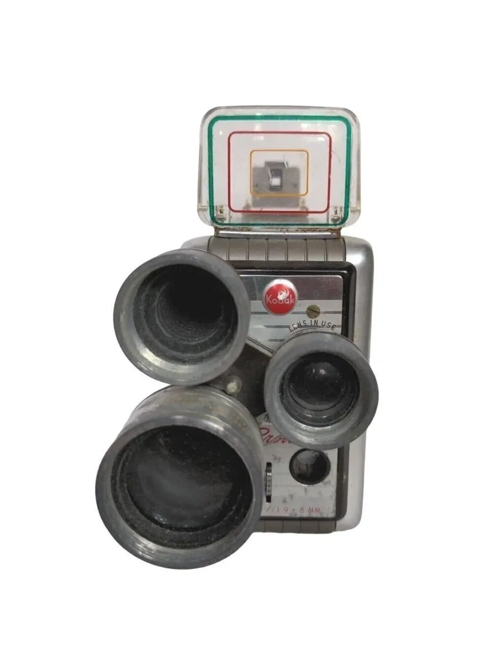 Vintage Kodak Brownie Turret 3 Lens 8mm Movie Camera
